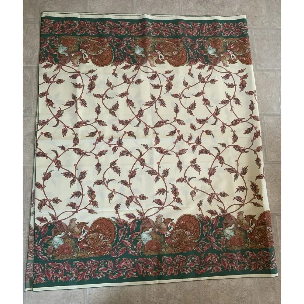 Fall Thanksgiving Tablecloth 5’x8.5’